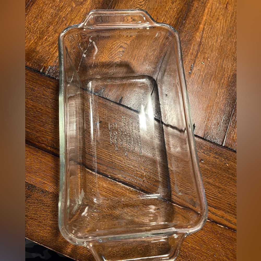 Anchor glass 9” loaf pan